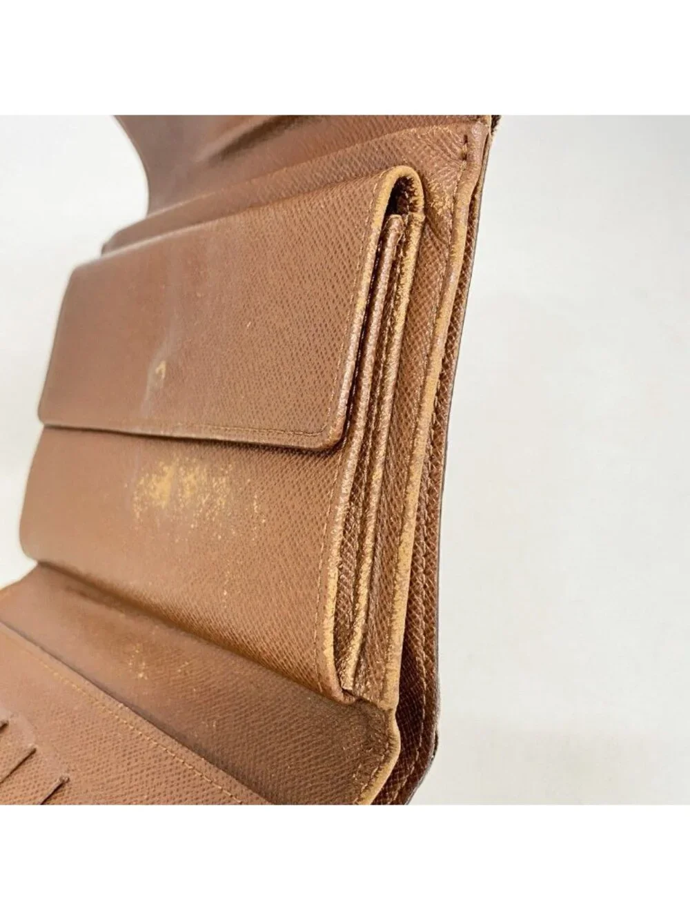Louis Vuitton Trifold Wallet Monogram Porte Tresor Loue Tuy Papier Brown